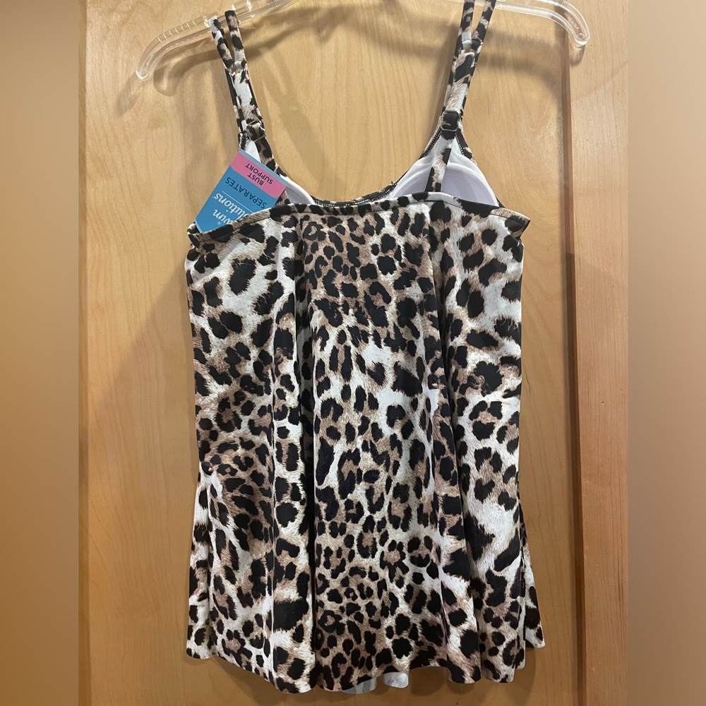 Swim Solutions Tankini Top Size 8 NWT - Picture 5 of 12